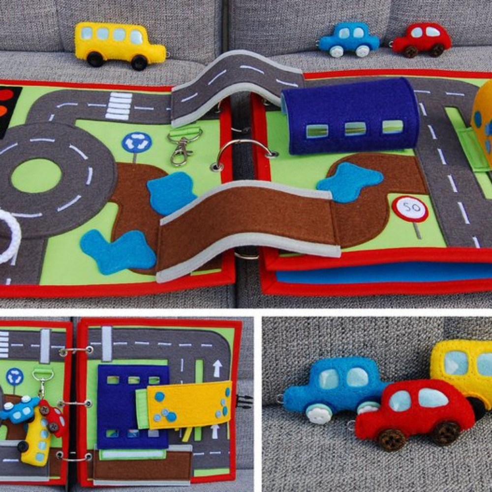 PDF Pattern & tutorial - 2 Quiet book pages: Car a